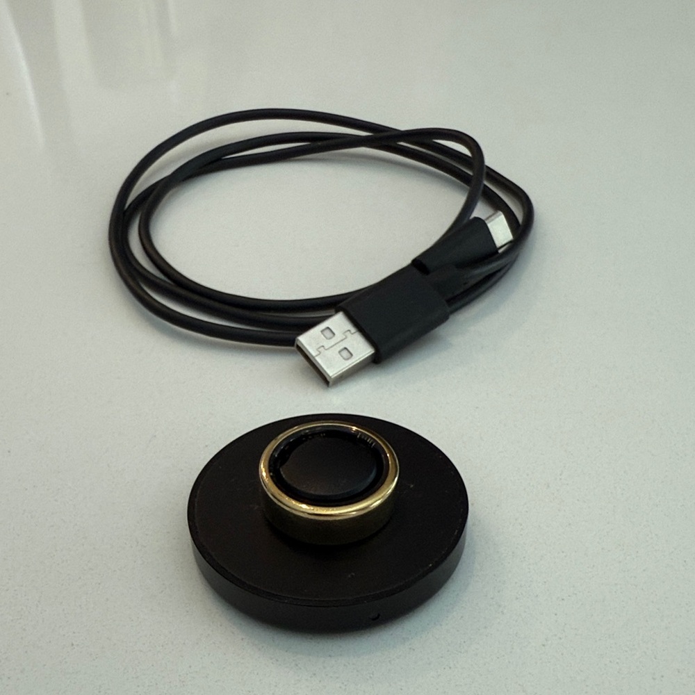 Oura Black and Gold Smart Ring
